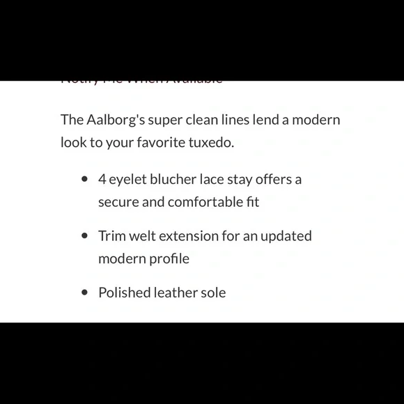 NIB! To Boot New York Aalborg Black Patent Leather Oxfords US8M Retail $395. - Picture 13 of 14